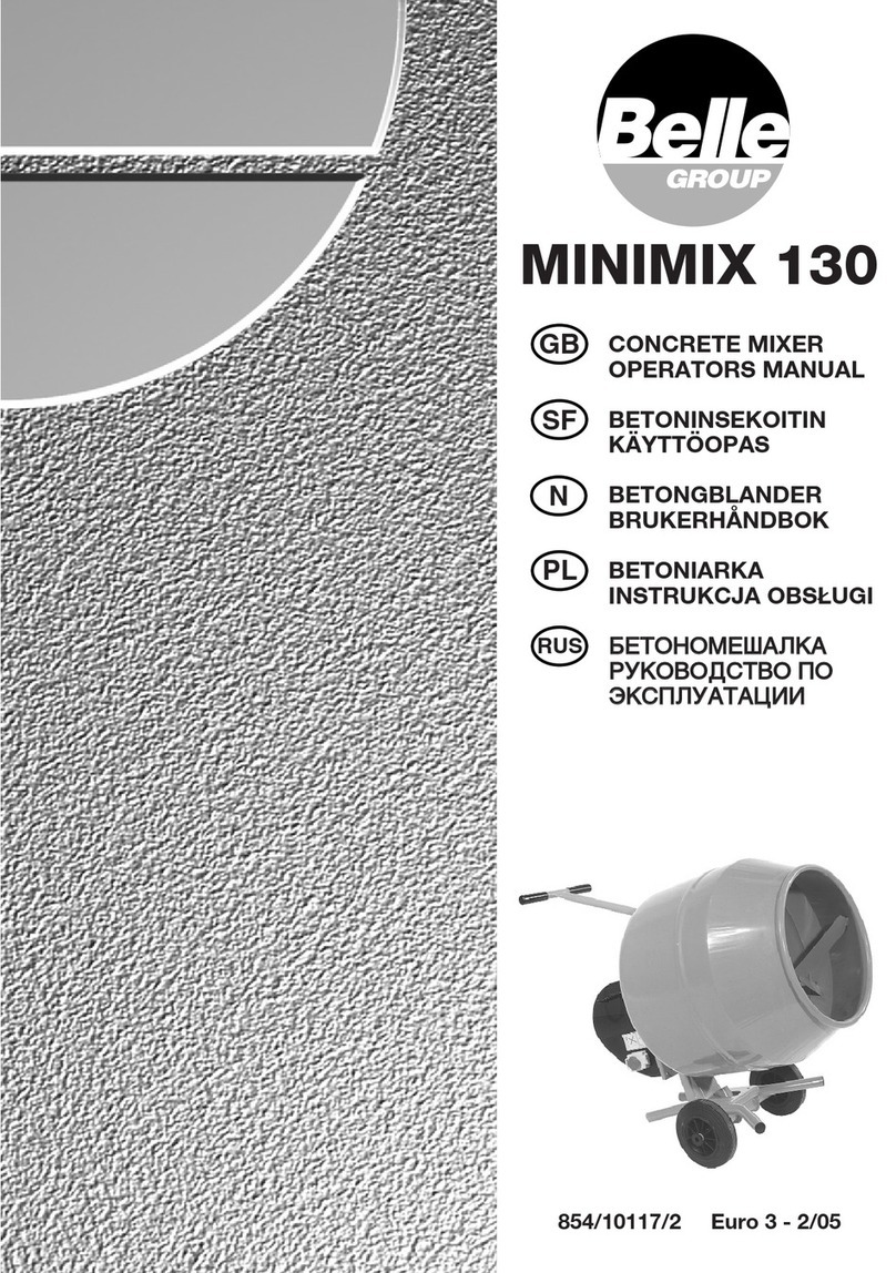 Belle MINIMIX 130 Operator's manual