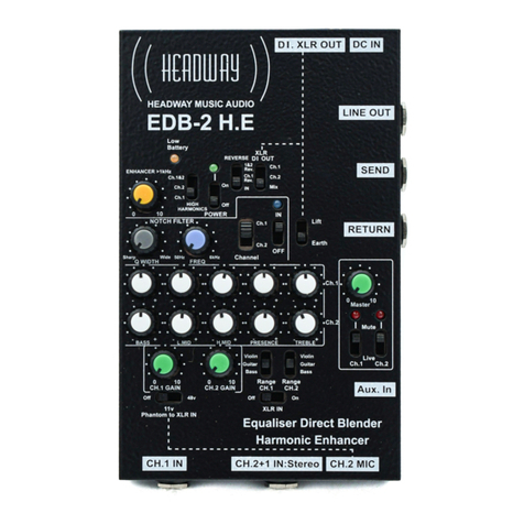 headway EDB-2 H.E instruction manual