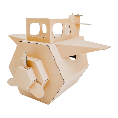 Mocka Cardboard Play & Colour Plane User manual