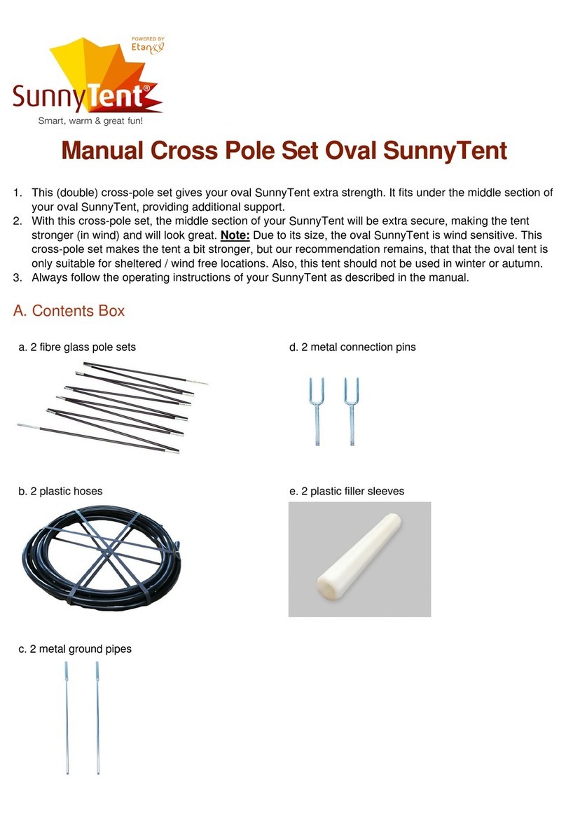 Etan SunnyTent Manual Cross Pole SetOval manual