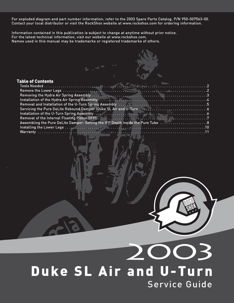 Rock Shox Duke SL Air Service guide