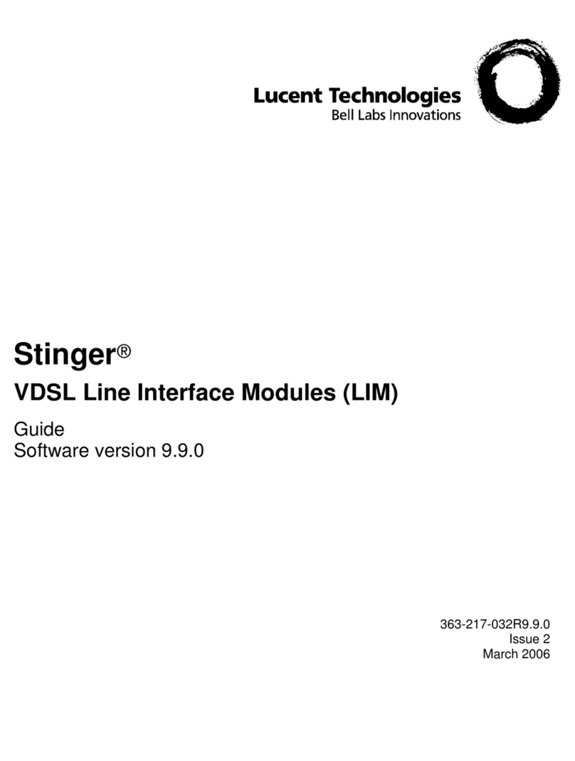 Lucent Technologies Stinger VDSL LIM Guide