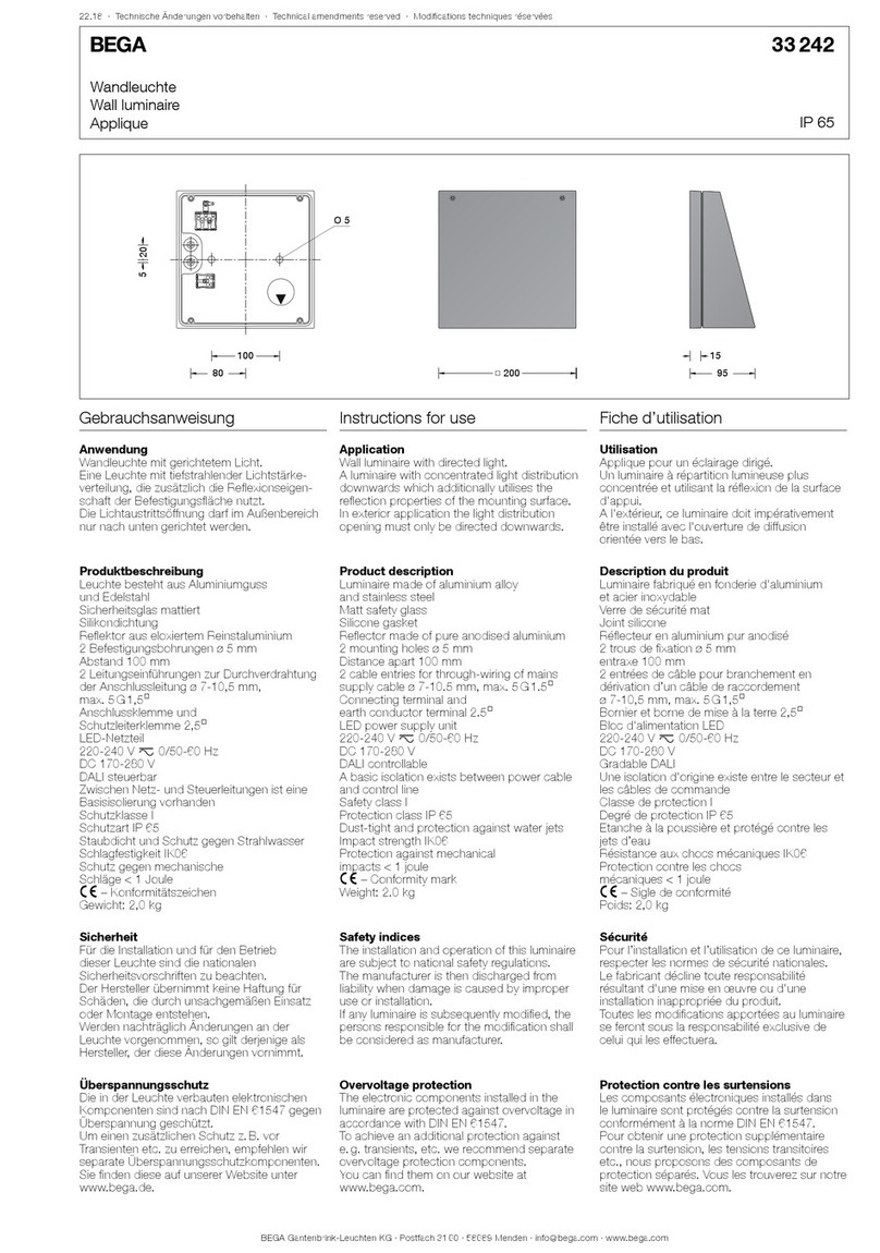 BEGA 33 242 Instructions for use