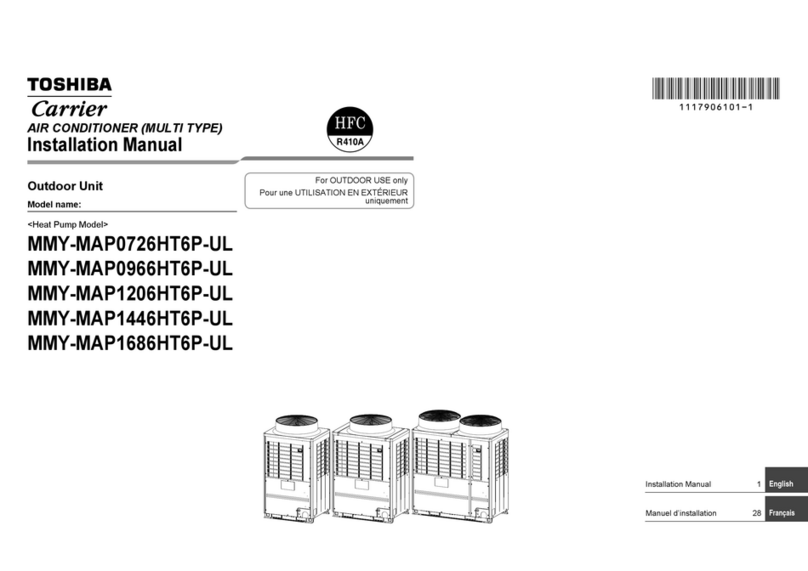 Toshiba MMY-MAP0726HT6P-UL User manual