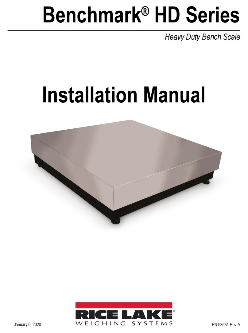 Rice Lake Benchmark HD Series User manual