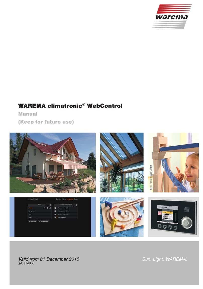 WAREMA climatronic WebControl manual