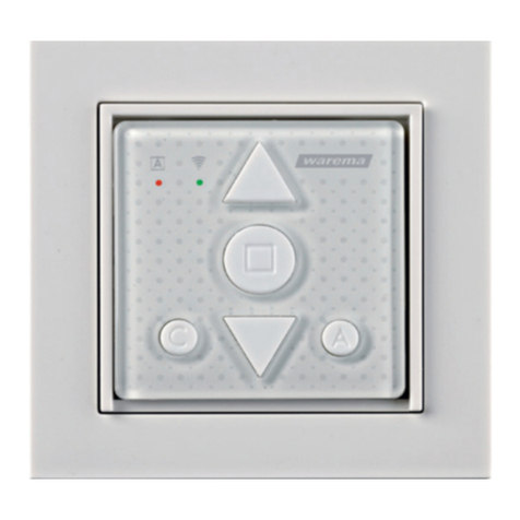 WAREMA WMS Wall-mounted transmitter plus Operating and installation instructions