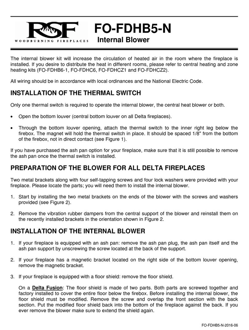 RSF Woodburning Fireplaces FO-FDHB5-N User manual