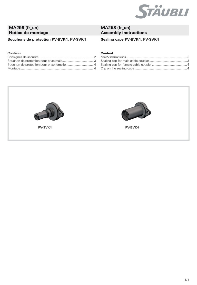 Staubli PV-BVK4 User manual