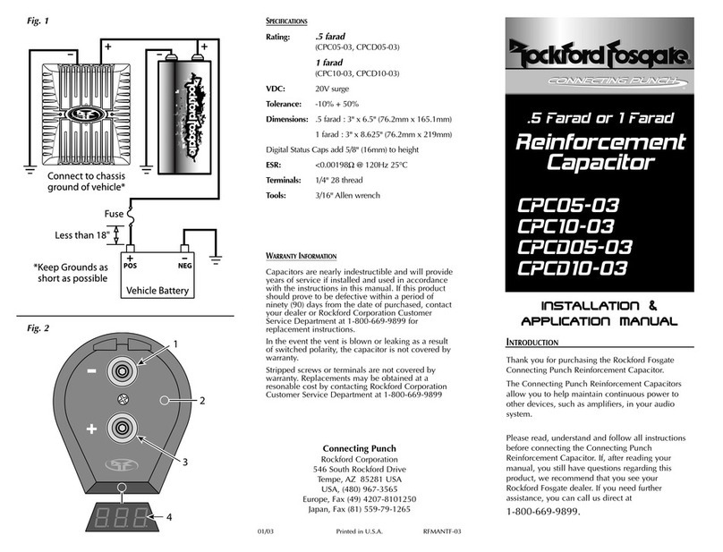 Rockford Fosgate Connecting Punch CPC05-03 User manual Rockford Fosgate Connecting Punch CPC05-03 User manual