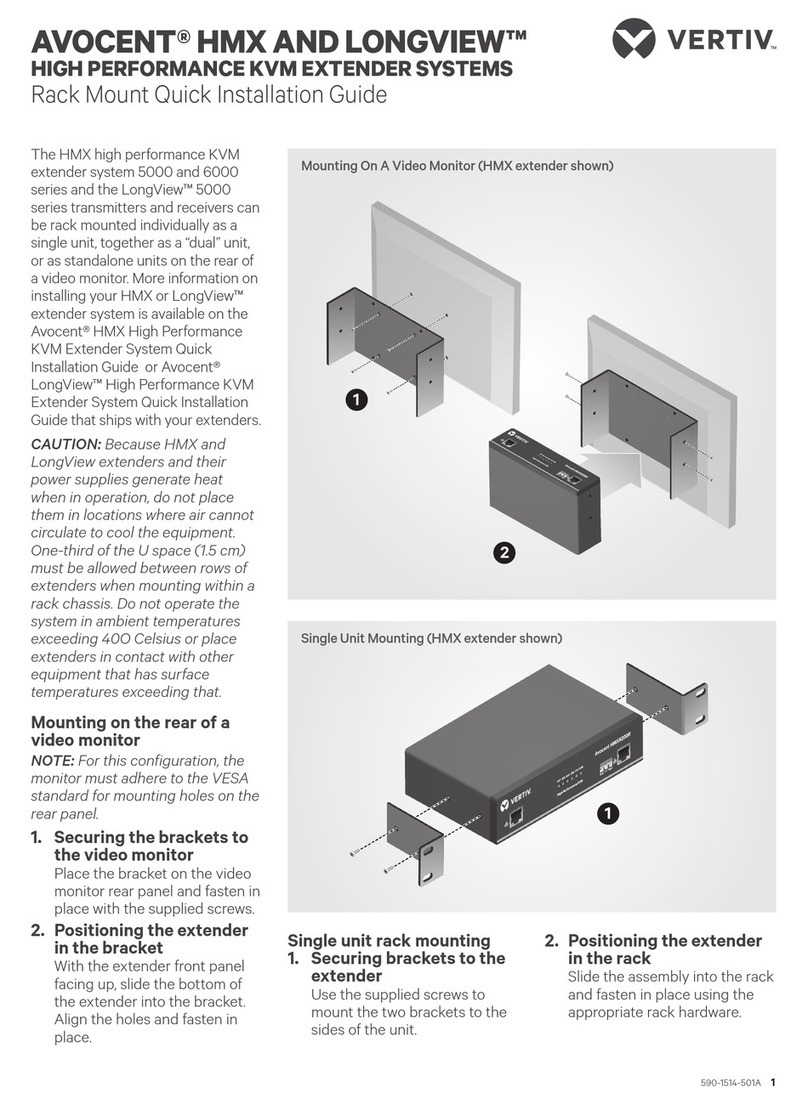 Vertiv Avocent LV 5000 Series Quick installation guide