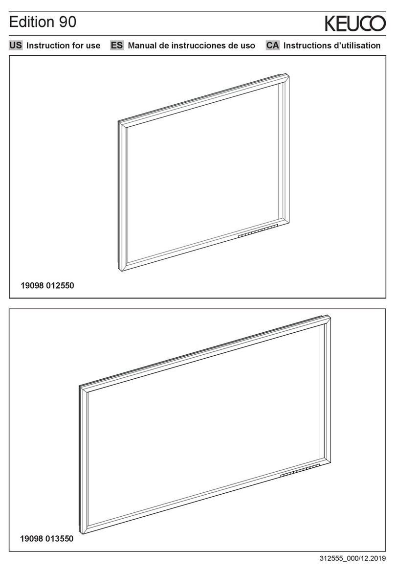 KEUCO Edition 90 19098 012550 Instructions for use