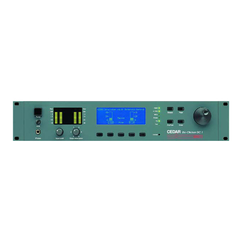 Cedar DC-1 De-Clicker owner's manual