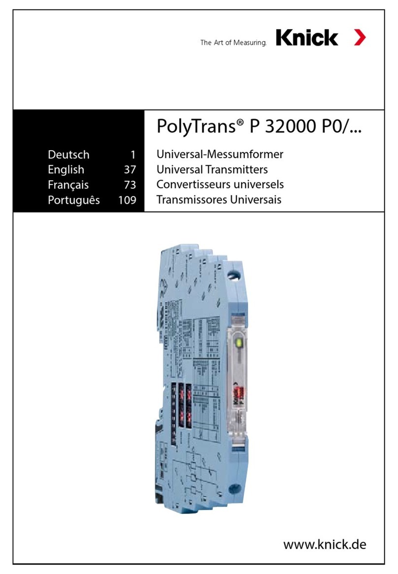 Knick PolyTrans P 32000 P0 Series User manual