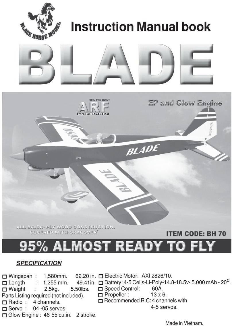 Black Horse Model Blade BH 70 Owner's manual