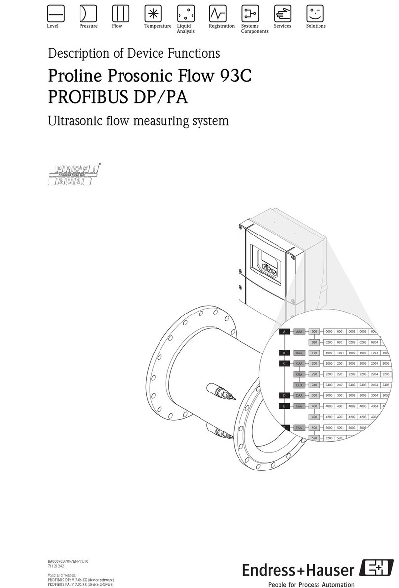 Endress+Hauser Proline Prosonic Flow93C Application guide