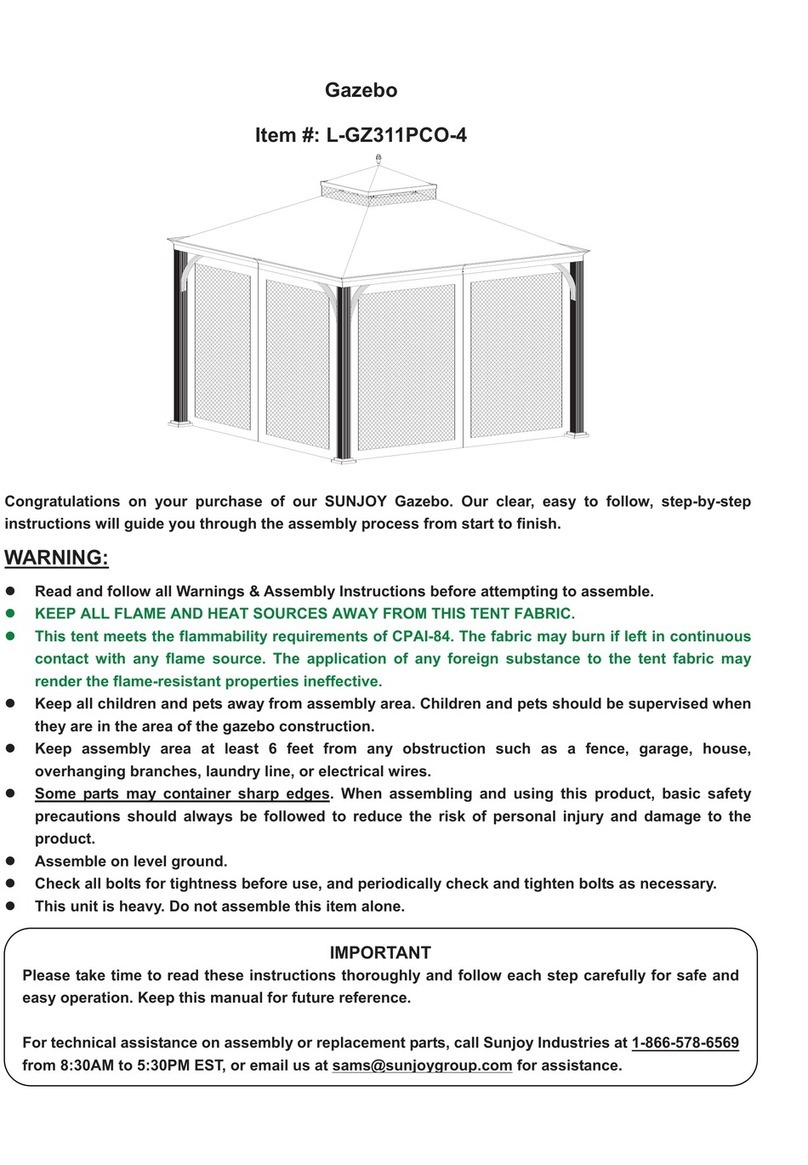 Sunjoy L-GZ311PCO-4 User manual
