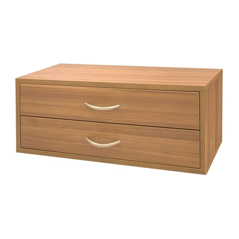 Organized Living freedomRail 2 Drawer Double Hang Big OBox Assembly instructions