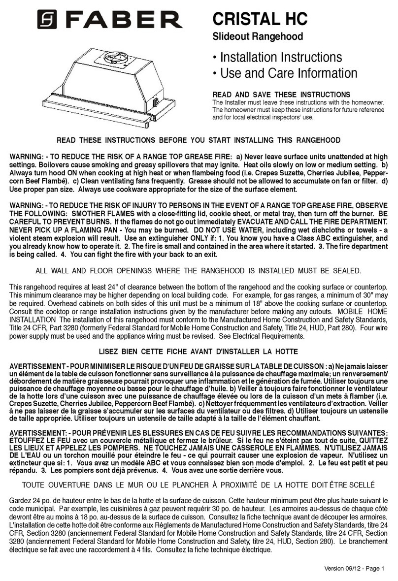 Faber CRISTAL HC instructions