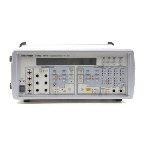 Tektronix ST112 User manual Tektronix ST112 User manual