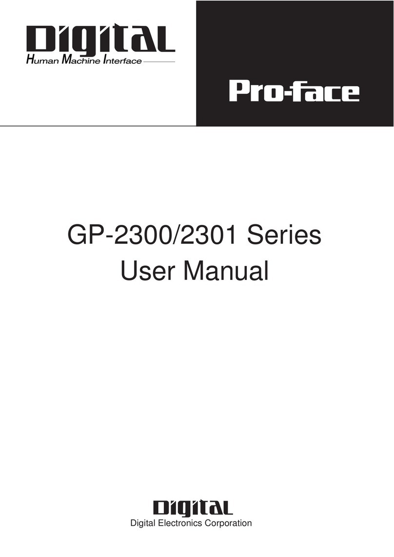 Digital Equipment Pro-face GP2000 Series user manual