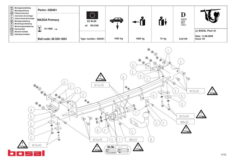 bosal 028461 FITTING INSTRUCTION