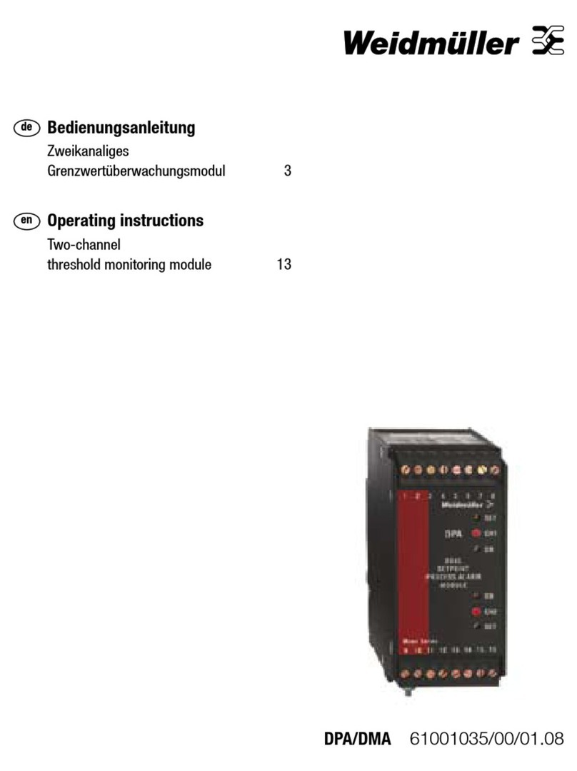 Weidmüller DPA/DMA operating instructions Weidmüller DPA/DMA operating instructions