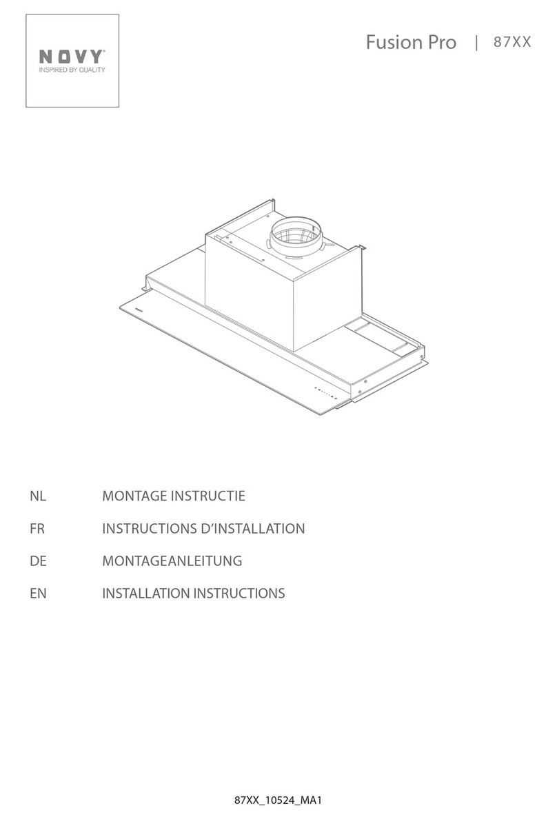 Novy Fusion Pro 87 Series installation instructions