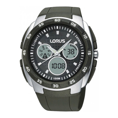 LORUS R23 Series User manual