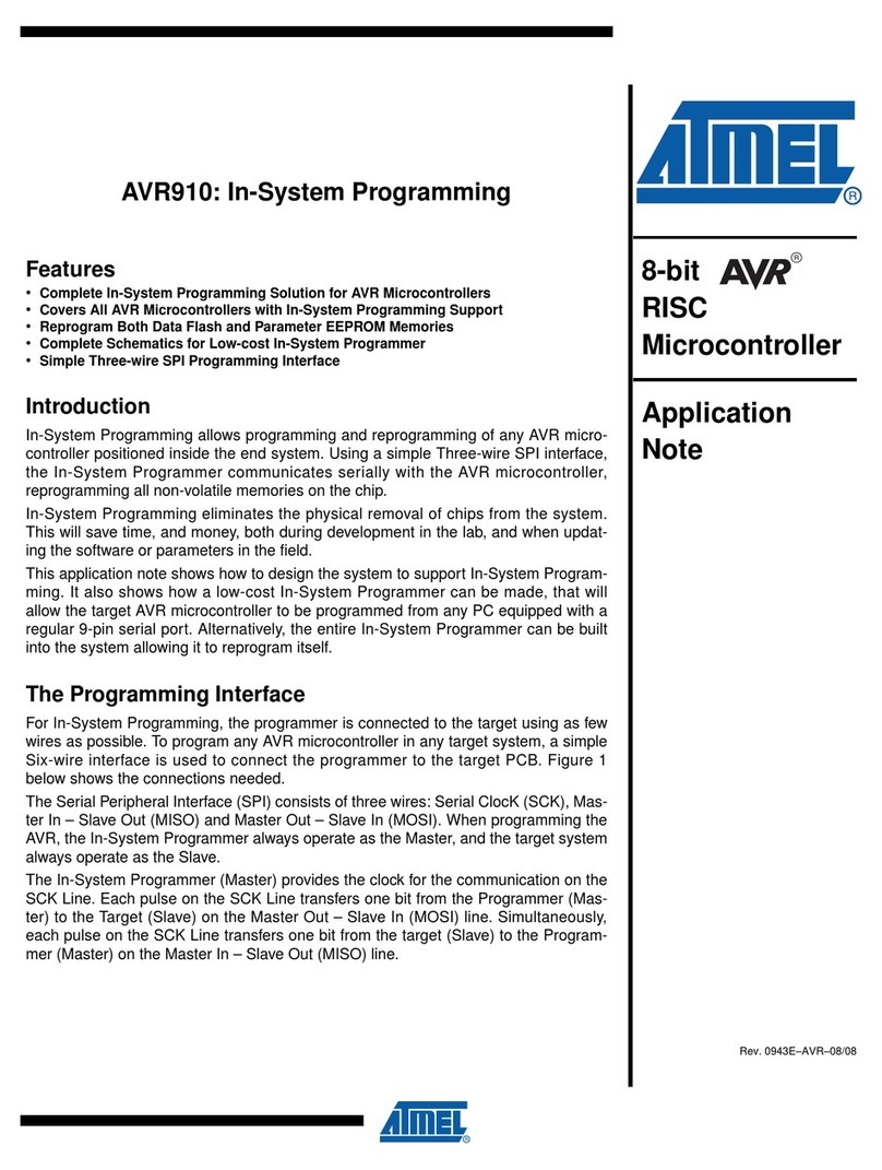 Atmel AVR910 Installation and operating instructions