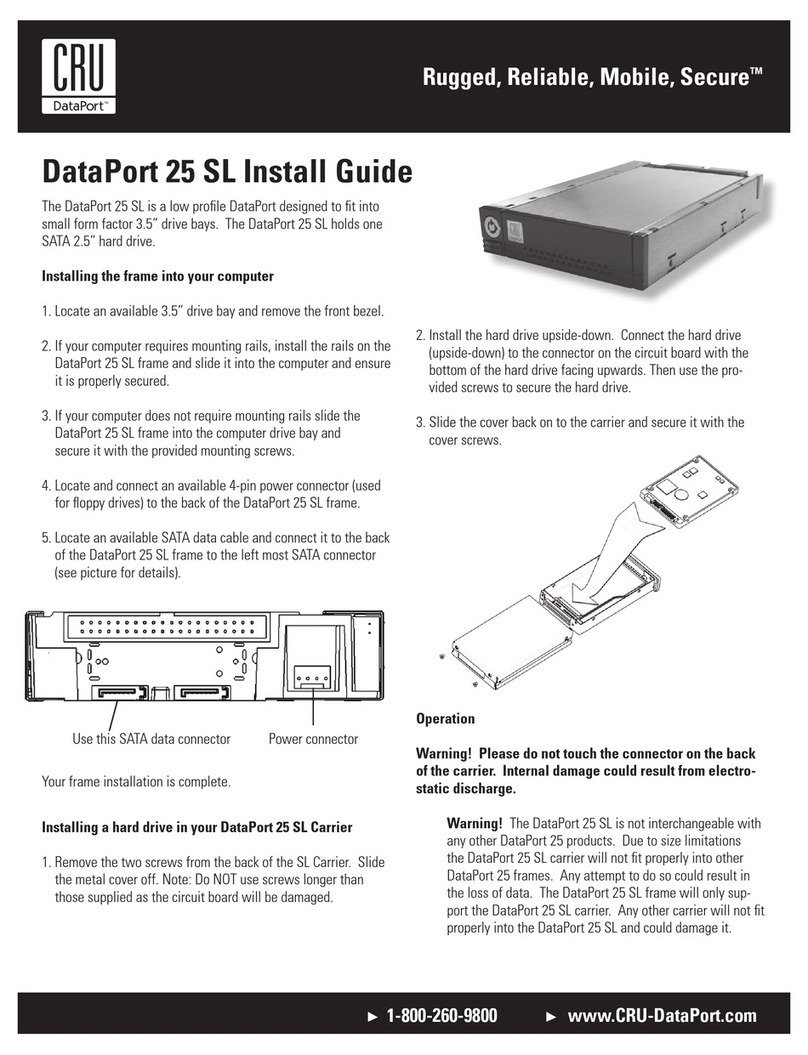 CRU Dataport 25 SL install guide