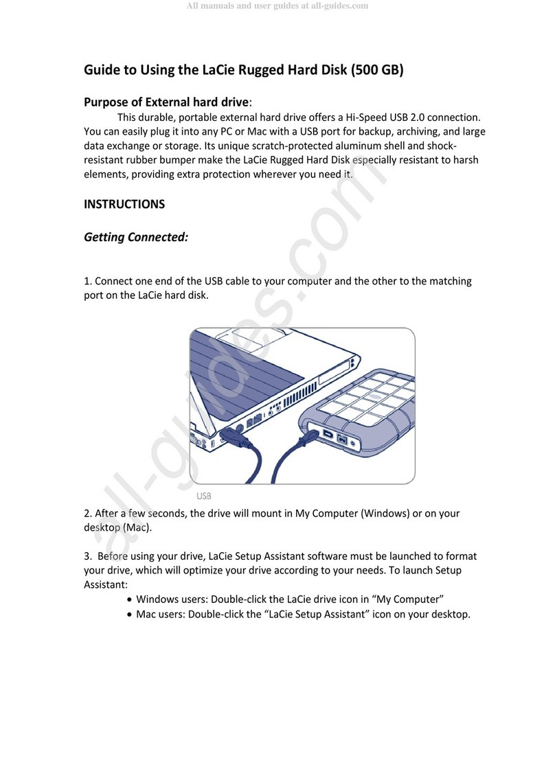 LaCie TM Series Guide to using
