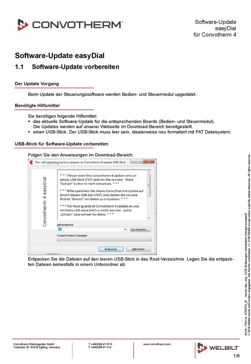 Welbilt Convotherm easyDial Update manual