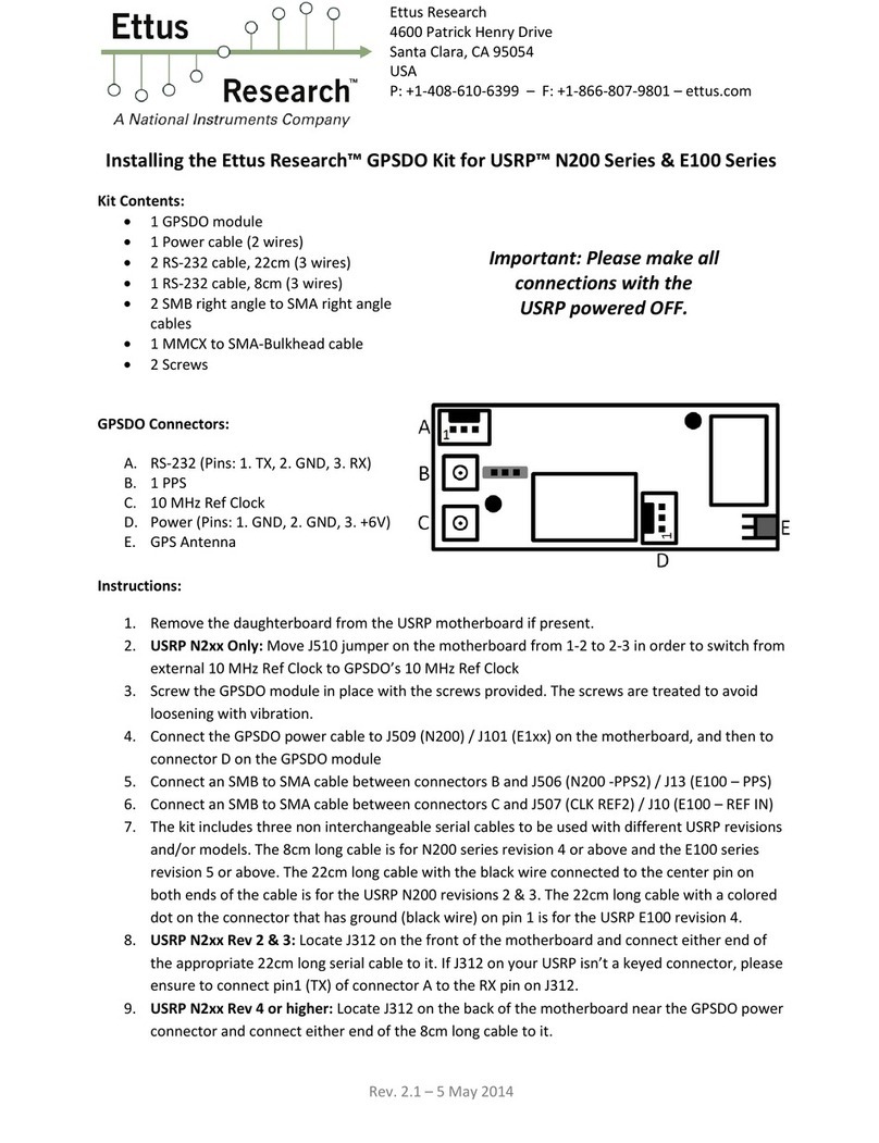 Ettus Research GPSDO quick start guide