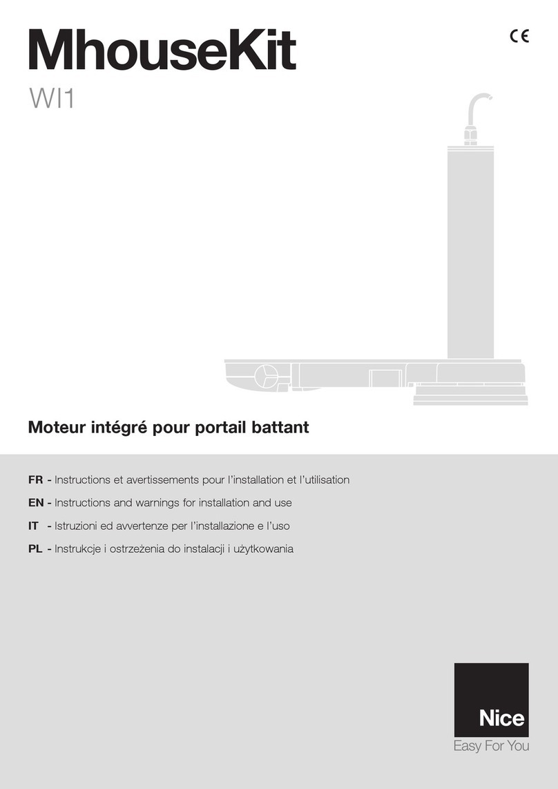 Nice MhouseKit WI1 Technical specifications