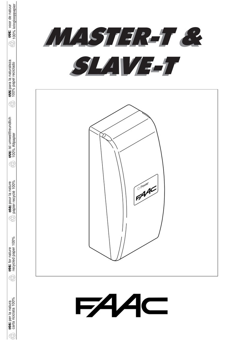 FAAC MASTER-T manual