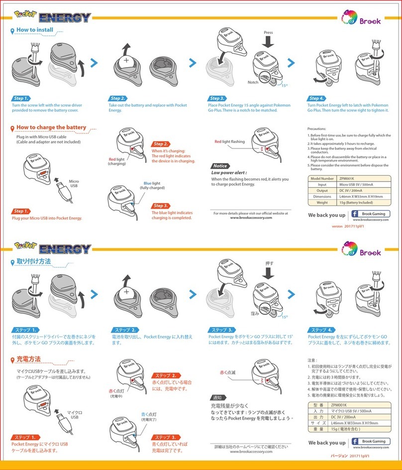 Brook POCKET ENERGY quick start guide