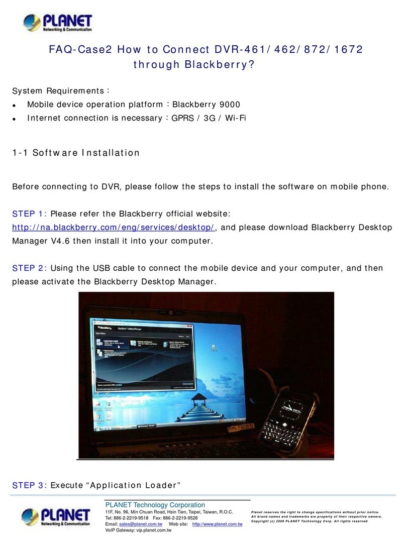 Planet DVR-461 User manual
