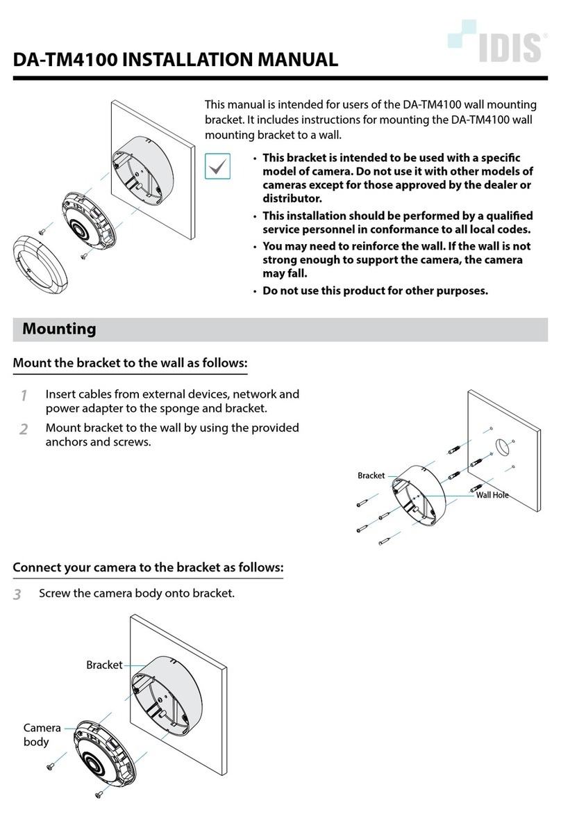 Idis DA-TM4100 installation manual