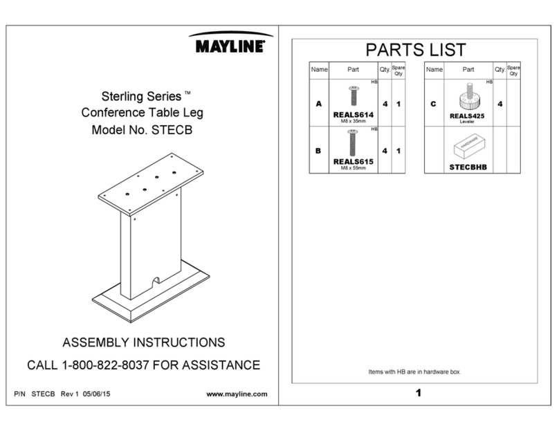 Mayline Sterling STECB User manual Mayline Sterling STECB User manual