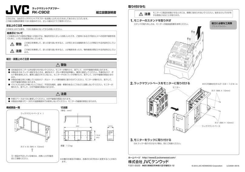 JVC RK-C9D2 Assembly and installation instructions
