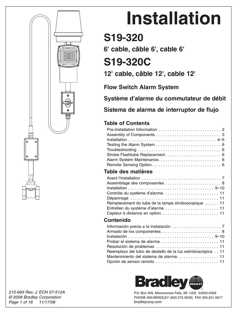 Bradley S19-320 User manual