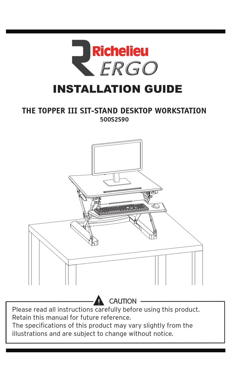 Richelieu ERGO TOPPER III installation guide