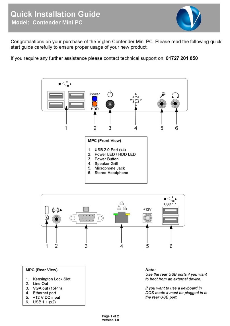 Viglen Contender Quick installation guide