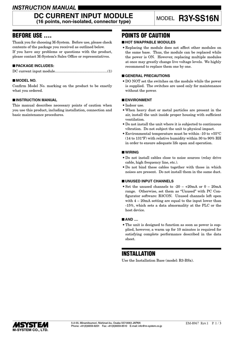 M-system R3Y-SS16N User manual