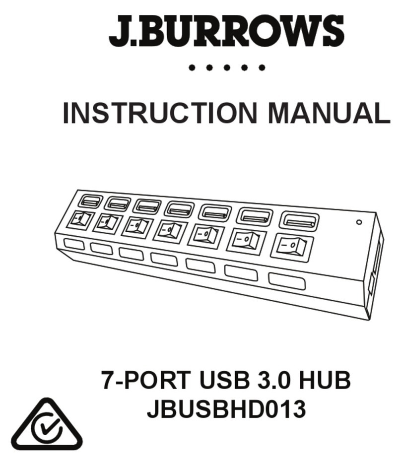 J.Burrows JBUSBHD013 instruction manual