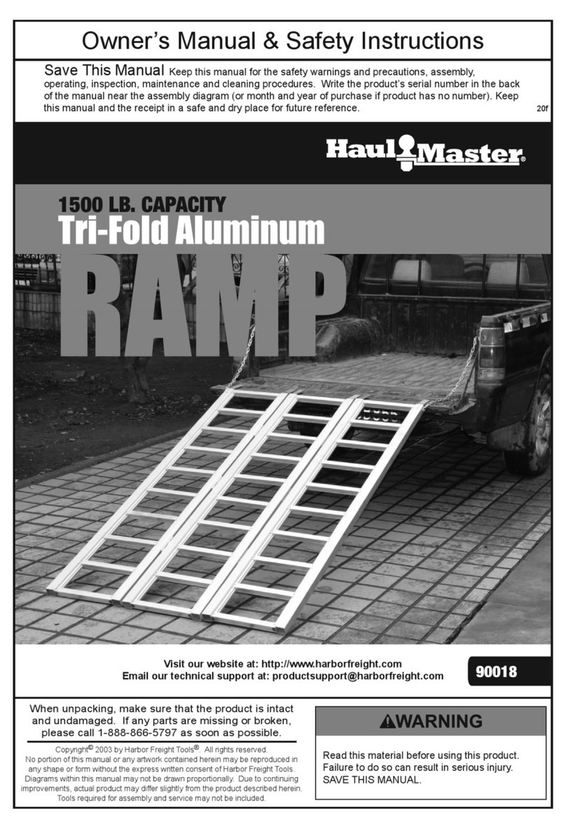 HAUL MASTER 90018 Owner's manual & safety instructions