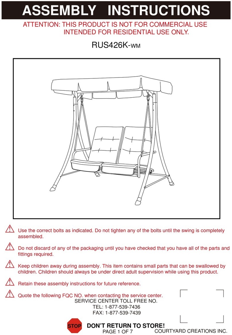 Courtyard Creations RUS426K-WM Assembly instructions