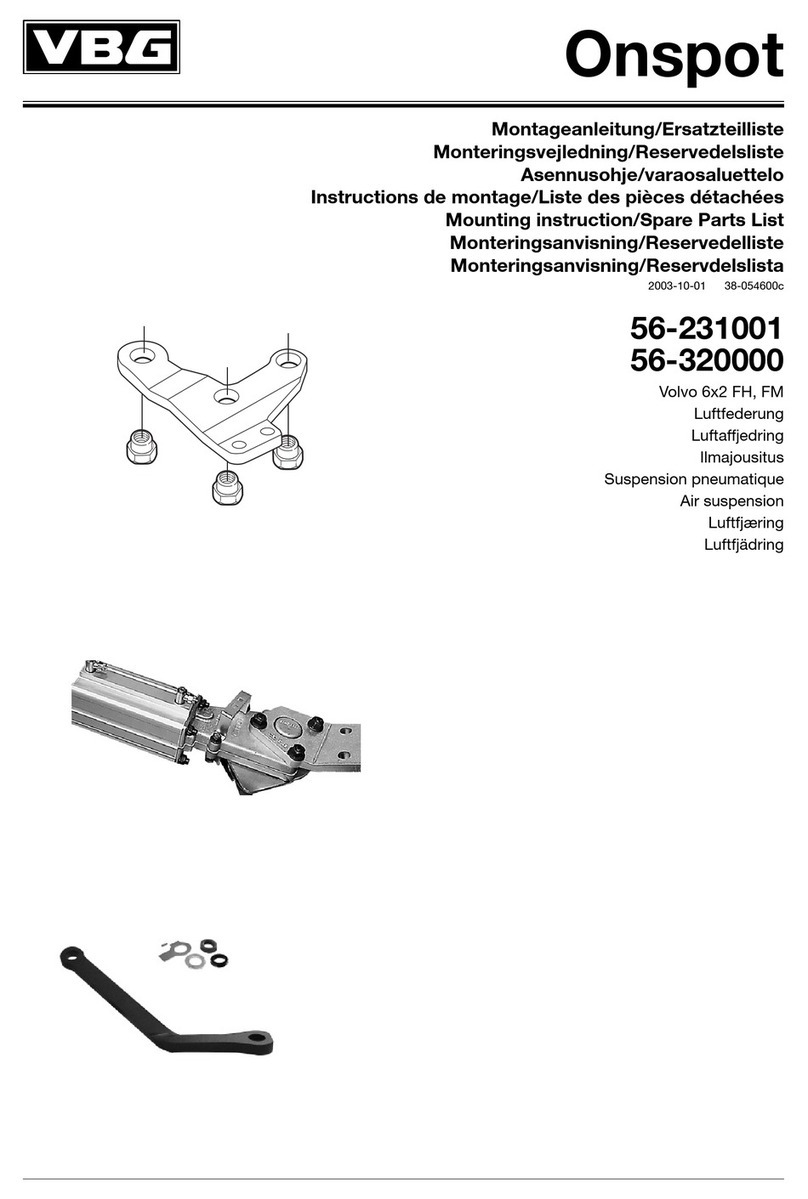 VBG Onspot Mounting instruction/Spare Parts List