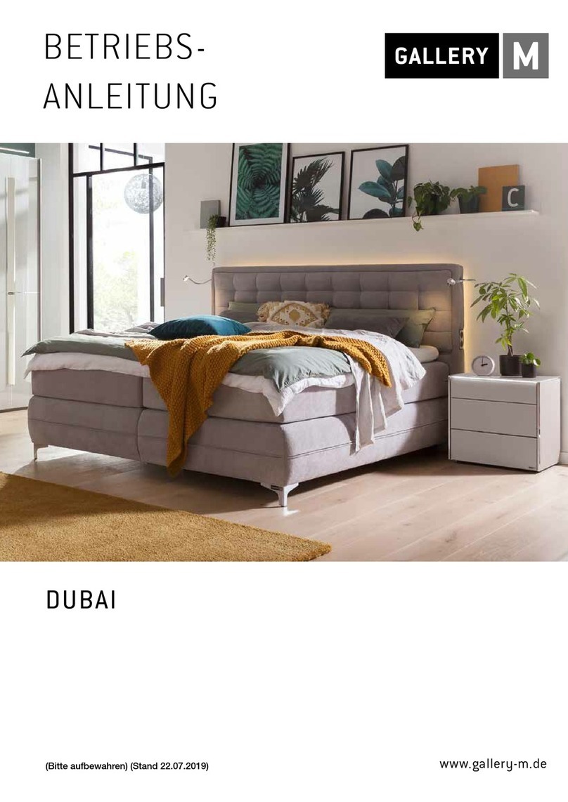 GALLERY M DUBAI Assembly instructions